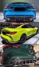 For 2021-2025 BMW G80 M3 G82 G83 M4 Dry Carbon Fiber Rear Bumper Diffuser Trim Replacement