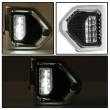 LED Fog Lights & Chrome Bezels Kit for 2019-2022 GMC Sierra 1500 Denali SLT AT4