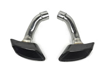 Black Exhaust Tips Tail Pipe fit for BMW X5 E70 / X6 E71 2008-2013