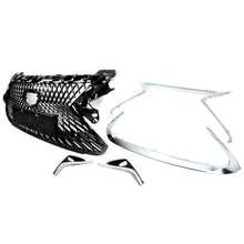 Front Upper Grille W/Trim Molding Fog Trims Set For Lexus ES300H ES350 2016-2018