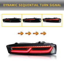 LED Tail Lights For Chevrolet Chevy Camaro 2016-2018 Red Suquential Signal