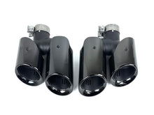 Black Stainless Steel Exhaust Tips for Porsche Macan 2.0L 2014–2018