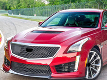 Chrome Front Upper Mesh Grille for 14-19 Cadillac CTS Sedan No Camera Mount