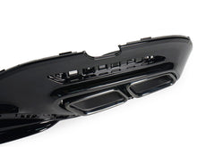 Black Rear Diffuser + Exhaust Tips for Mercedes S-Class W222 AMG-Line 2018-2020