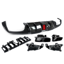 Carbon Style Rear Diffuser Exhaust Tailpipes For Mercedes Coupe C205 C43 C300 AMG 2015-2020