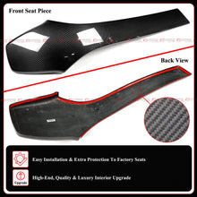 4pcs Front & Rear Front & Rear Seat Back Covers For 2015-2020 BMW F80 M3 F82 M4 Prepreg Carbon Fiber Seat Back Trims