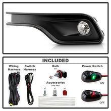 For 2022-2025 Jeep Compass Halogen Bumper Fog Lights Driving Lamps w/ Switch Set