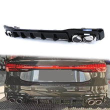 Rear Diffuser w/ Silver Exhaust Tips For AUDI A7 C8 S-line S7 2019-2023 di155