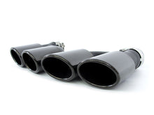 Gloss Black Rear Diffuser + Exhaust Tips for Audi A4 S-line Sport Bumper 2017 2018 2019