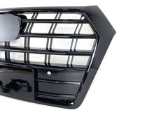 Front Bumper Mesh Grille Grill Replacement for Audi Q5 SQ5 2018-2020 SQ5-Look in Black fg289