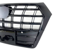 Front Bumper Mesh Grille Grill Replacement for Audi Q5 SQ5 2018-2020 SQ5-Look in Black fg289
