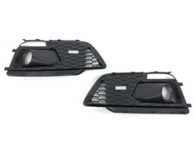 Gloss Black Front Fog Light Grille Cover For AUDI Q5 S-line SQ5 B9 2018-2020 fg241