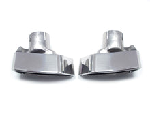 Black/Chrome Exhaust Tips For BMW F10 F11 550i 550d M Sport 2010-2016