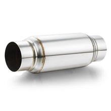 3" Exhaust Resonator, 12" Long Universal Muffler, Deep Tone, Reduce Engine Noise