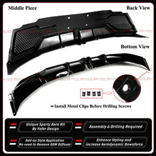 For 2025-2026 Tesla Model Y Juniper Yofer Gloss Black Rear Bumper Diffuser Kit