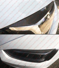 For 2017-2024 Audi A5 S5 RS5 Real Carbon Fiber Headlight Eyelid Cover Trim Eyebrow