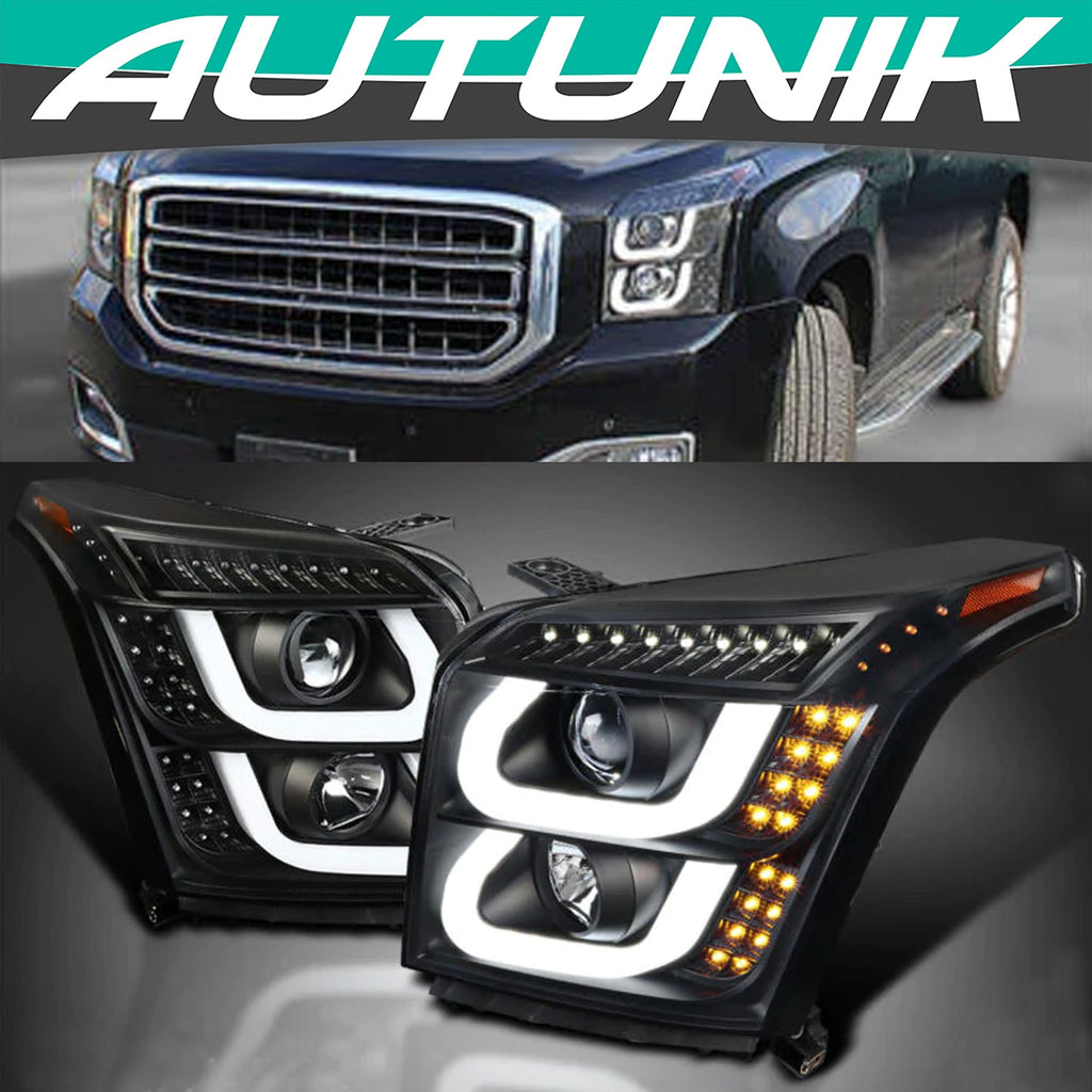 Black LED Headlight GMC Yukon XL 20152018 My Store
