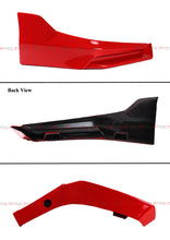 For 2022-2024 Honda Civic 11th Gen Yofer Red Black Front Bumper Lip Splitter Kit