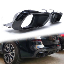 Black Exhaust Tail Tips Fit BMW X5 X6 X7 M Sport G05 G06 G07 2019-2025