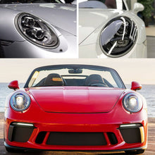 Pair Headlight Clear Lens Cover For Porsche 991 911 Targa Carrera 2013-12018