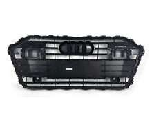 Front Bumper Upper Grille Gloss Black For Audi A6 S6 C8 2019-2023 2024