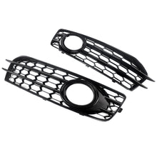 Gloss Black Front Fog Light Grille Fog Lamp Grill For Audi A3 8P S Line 2009-2012