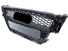Gloss Black Honeycomb Front Grille For AUDI A5 B8 S5 8T 2008 2009-2012