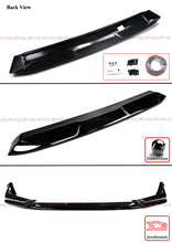 For 2022-2024 Honda Civic 11th GF Bodykit Black Pearl Front Bumper Lip Splitter