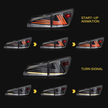 LED Smoked Taillights with Sequential Animation for Lexus IS250 IS350 IS F 2006–2013