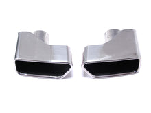 Black/Chrome Exhaust Tips For BMW F10 F11 550i 550d M Sport 2010-2016