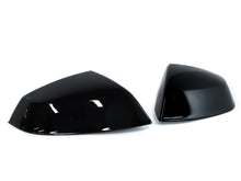 Glossy Black Side Mirror Cover Caps for Audi Q5 SQ5 2018–2025 No Side Assist