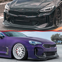 Glossy Black Front Bumper Lip Splitter for KIA Stinger 2017-2024