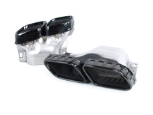 C63 Look Gloss Black Diffuser & Exhaust Tips For 2022-2025 Mercedes C-Class W206 C200 C300 C43 Sedan AMG Bumper