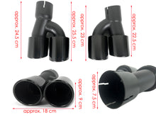 Gloss Black M5 Style Rear Diffuser + Exhaust Tips For BMW G30 540i M-Sport 2017-2023