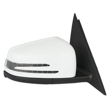 White Right Passenger Side Heated Mirror Power Fold for Mercedes W204 2011-2014 W/O Bland Spot