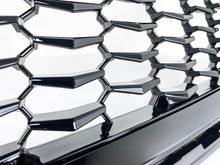 Gloss Black Front Upper Grill Honeycomb for Cadillac XT4 2019-2023 w/o Camera