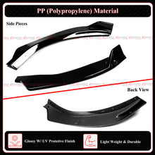 Gloss Black Front Bumper Lip Splitter Valance for Mercedes Benz W205 C300 C43 AMG Coupe/Sedan 2019-2021