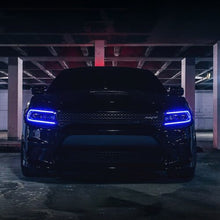 RGB LED Headlights DRL For Dodge Charger 2015-2023 Dual Beam Front Lamps