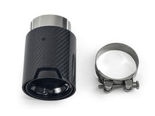 4X Carbon Fiber Black Steel Exhaust Tips for BMW M3 F80 M4 F82 F83 2014-2020