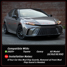 For 2025-2026 Toyota Camry CTM Underground Gray Black 2-Toned Side Skirt Extension