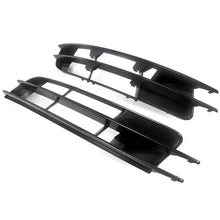 Pair Black Front Fog Light Grill Cover For Audi Q7 Non-Sline 2007-2009
