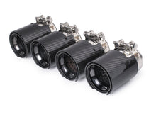 4X Carbon Fiber Black Steel Exhaust Tips for BMW M3 F80 M4 F82 F83 2014-2020