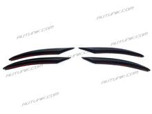 4pcs Gloss Black Fog Light Cover Trims For Mercedes C-class W205 Sedan/Coupe AMG 2019-2021