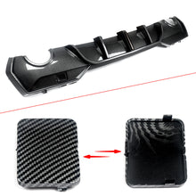 Carbon Look Rear Diffuser w/ LED For BMW G22 G23 430i 440i M Sport 2020-2024
