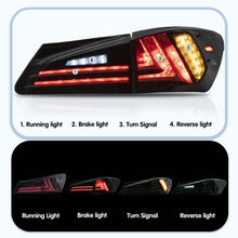 Smoked Led Tail lights Fit Lexus IS250 350 IS F 2006-2015 Rear Lamp Assembly