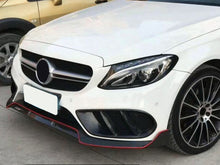 Gloss Black Fog Light Air Duct Vent Covers For 2015-2018 Mercedes Benz W205 C300 C43 AMG