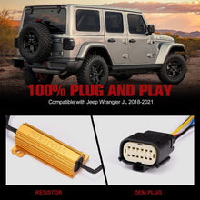 Pair Smoked Led Tail Lights w/Running Turn Signal For Jeep 2018-2024 Wrangler JL JLU