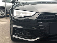 Front Bumper Fog Light Grille Grill Cover Trim Bezel w/ ACC for Audi A4 B9 Sline 2017-2019