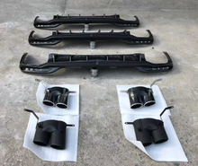 Gloss Black Rear Diffuser w/ Exhaust Tips For 2021–2024 Audi A4 B9.5 Non S-Line
