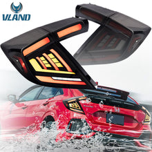 Smoke LED Tail Lights For 2018-2021 Honda Civic Hatchback LX Sport EX Rear Lamps Asembly